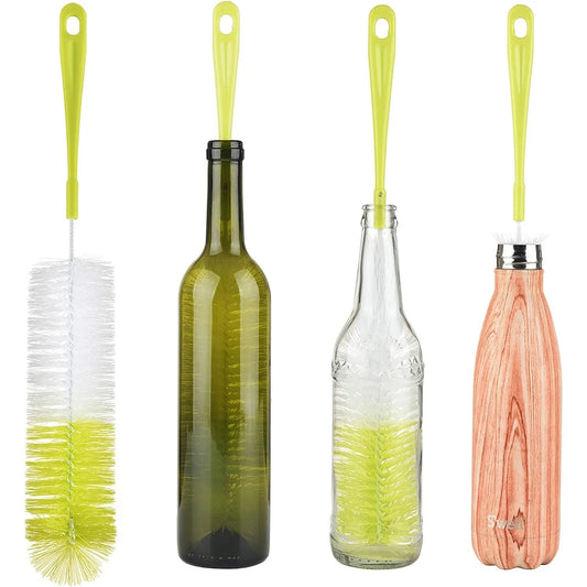 16” Long Bottle Brush Cleaner for Washing Wine/Beer/Sport Well/Thermos/Glass and Long Narrow Neck Sport Bottles