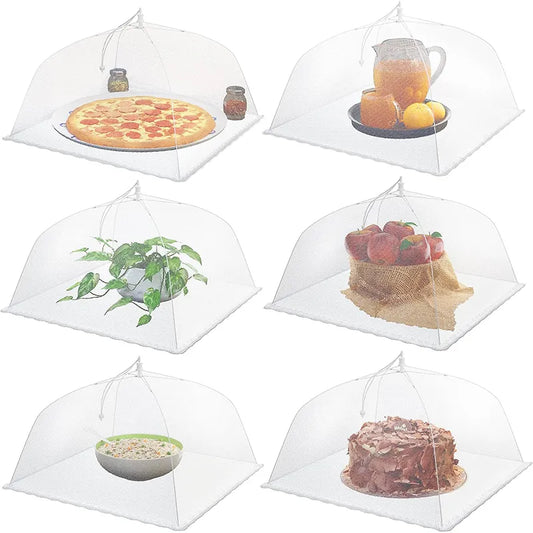 LMETJMA Mesh Food Cover Large and Tall Mesh Food Covers Tent Umbrella Reusable and Collapsible Food Net For Outdoors JT197