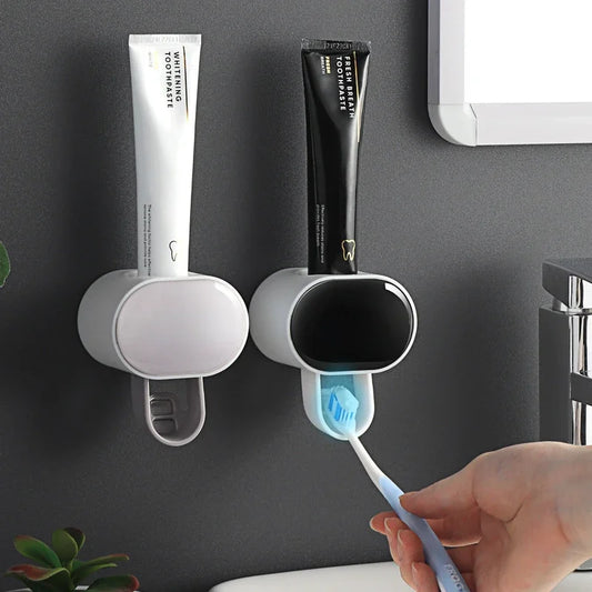 Automatic Toothpaste Dispenser Bathroom Accessories Toothbrush Holder for Home Bathroom Dental Cream Dispenser