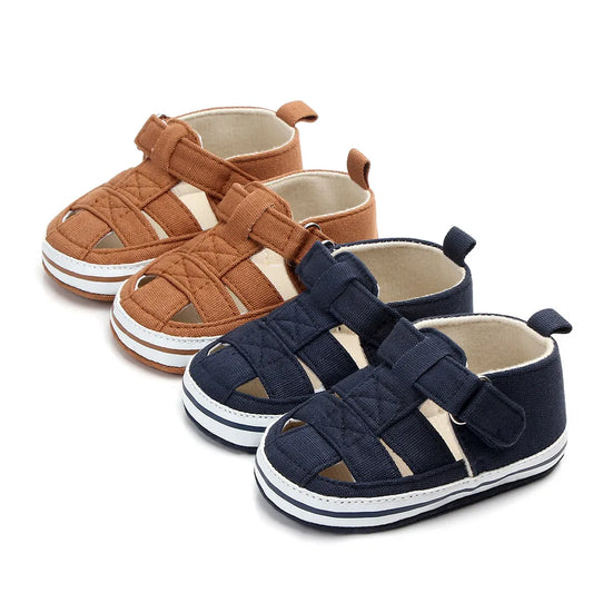 Baby breathable toe-covered shoes summer and spring baby walking shoes
