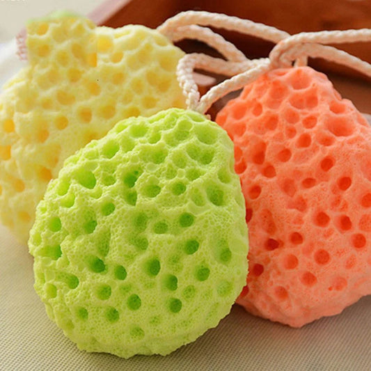 1PC Honeycomb Shape Newborn Baby Kids Bath Sponge Brushes Massage Baby Shower Exfoliating Body Face Cleaning Scrubber Newest
