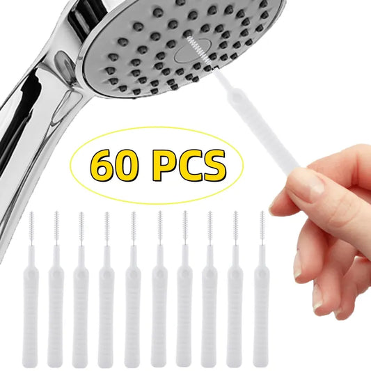 10-60PCS Shower Cleaning Brush Shower Head Anti Clogging Nylon Brush Computer Keyboard Cleaner Phone Hole Dust Cleaning Tool